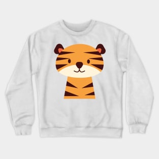 Tiger, cute baby tiger, nursery wall art Crewneck Sweatshirt